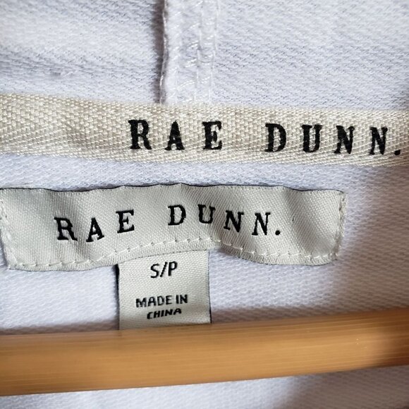 Rae Dunn Adventure Awaits Berkeley Hoodie Sweatshirt Striped Pullover Size Small - Picture 2 of 9